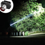 Bright LED Flashlight Rechargeable Zoomable Tactical Torch with 3 Modes