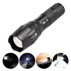 L2 Rechargeable Zoom Flashlight Telescopic LED Torch for Camping & Hiking
