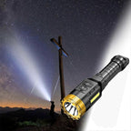 Rechargeable LED Flashlight with COB Sidelight for Camping & Emergency Use