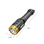 Rechargeable LED Flashlight with COB Sidelight for Camping & Emergency Use