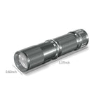 Aluminium Alloy LED Flashlight Super Bright Zoomable Rechargeable Torch (1pc)