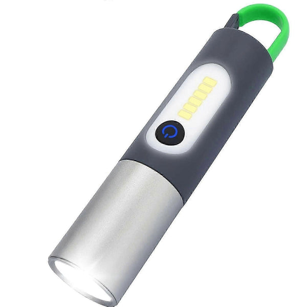 LED Tactical Laser Flashlight Rechargeable Pocket Torch with 4 Modes