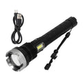 Super Bright Zoomable Flashlight USB Rechargeable Waterproof Aluminum Outdoor Torch