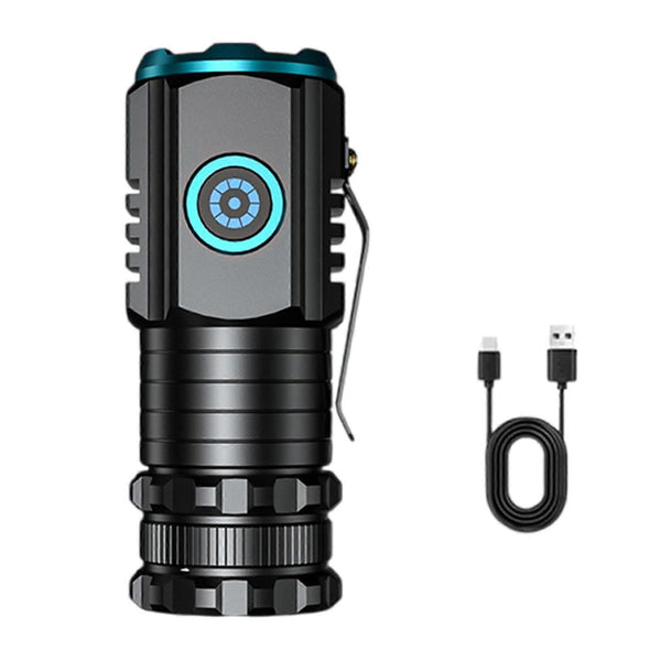 2000LM Rechargeable Tactical LED Flashlight 5 Modes Adjustable Brightness Torch