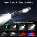 2pcs Tactical A70 LED Flashlight Economical Upgrade Rechargeable Outdoor Torch
