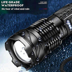 2pcs Tactical A70 LED Flashlight Economical Upgrade Rechargeable Outdoor Torch