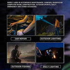 2pcs Tactical A70 LED Flashlight Economical Upgrade Rechargeable Outdoor Torch
