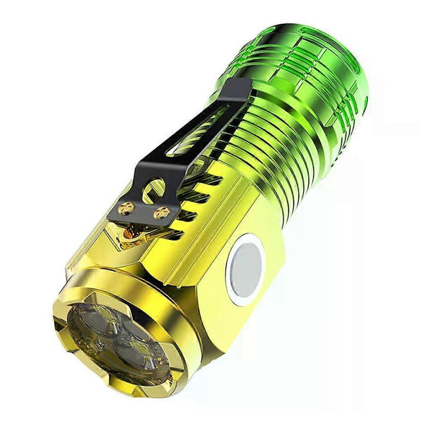 Camping Flashlight USB Rechargeable Outdoor Torch with Emergency Light