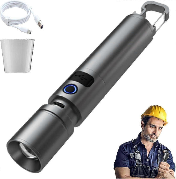 Rechargeable LED Flashlight High Brightness Emergency Torch Portable and Powerful