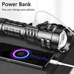 Powerful Pocket Flashlight Super Bright Waterproof Handheld Torch Rechargeable