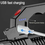 Rechargeable LED Tactical Flashlight Waterproof Bright Torch for Camping