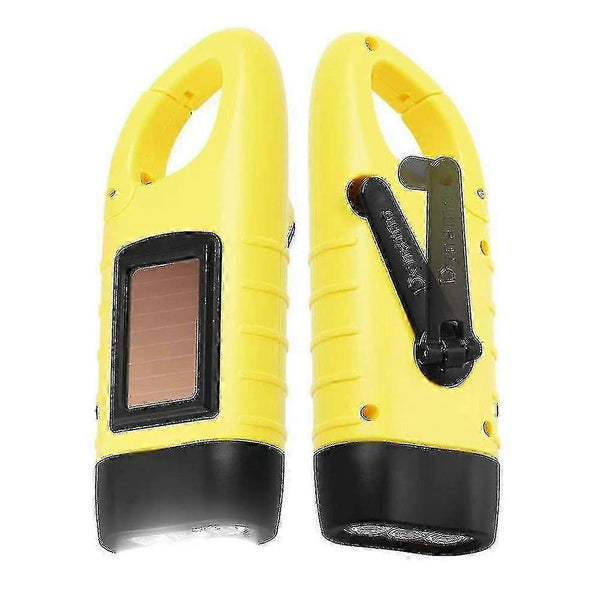 Solar Flashlight Emergency LED Handheld Mini Rechargeable Torch Light