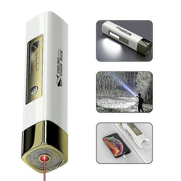 LED Portable Flashlight USB Rechargeable Camping Hiking Outdoor Household Torch