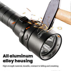 IPX8 Waterproof Amphibious LED Flashlight Lightweight Diving Torch for Outdoor Activities