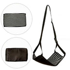 Black Plane Travel Foot Rest, 39*23cm, 1pc