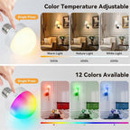 Rechargeable LED Bulbs with Remote E26 Battery Backup