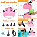 Electric Balloon Pump Double Nozzle Air Inflator for Balloons & Inflatable Beds