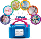 Premium Electric Balloon Pump Double Nozzle Helium-Free Inflator for Parties