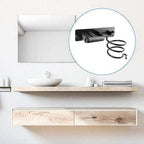 Aluminum Hair Dryer Holder Wall Mounted Organizer Rack