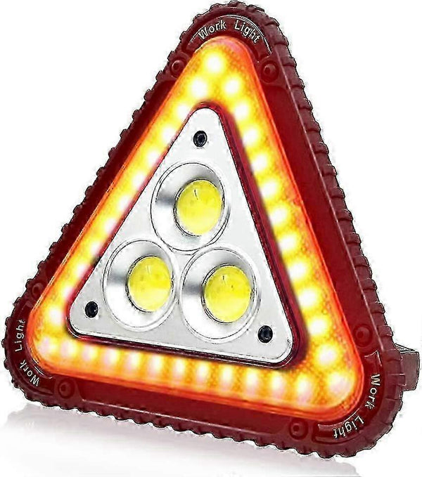 LED Emergency Warning Triangle, Portable USB Rechargeable 4 Light Modes