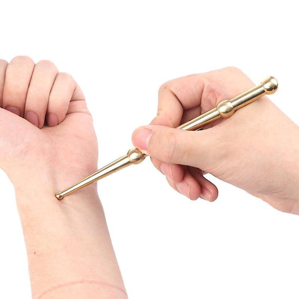 Brass Face & Eye Reflexology Massage Pen (1pc)