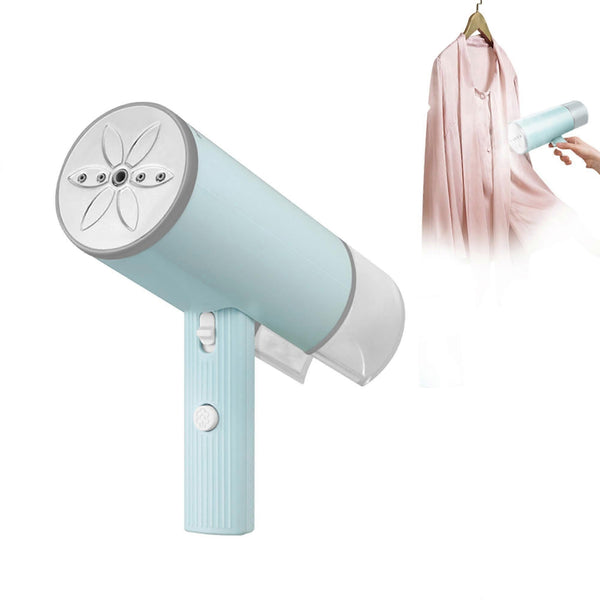 800W Foldable Handheld Travel Clothes Steamer 4.7oz Tank Quick Steam Green