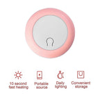 Portable Rechargeable Hand Warmer & Power Bank for Winter (Blue/Pink)