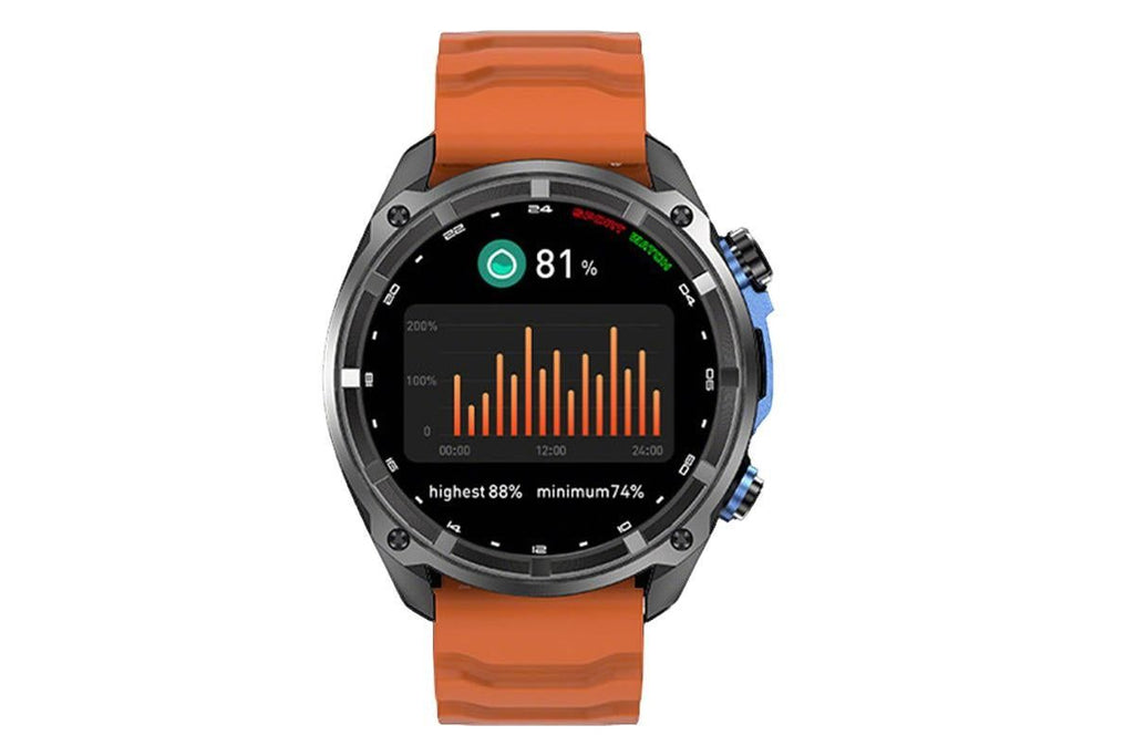 1.43 Inch Outdoor Smart Watch 100+ Sports Modes Bluetooth Call Flashlight 3ATM Waterproof
