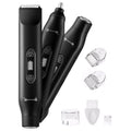 3-in-1 Electric Shaver & Nose Hair Trimmer for Face & Body Black