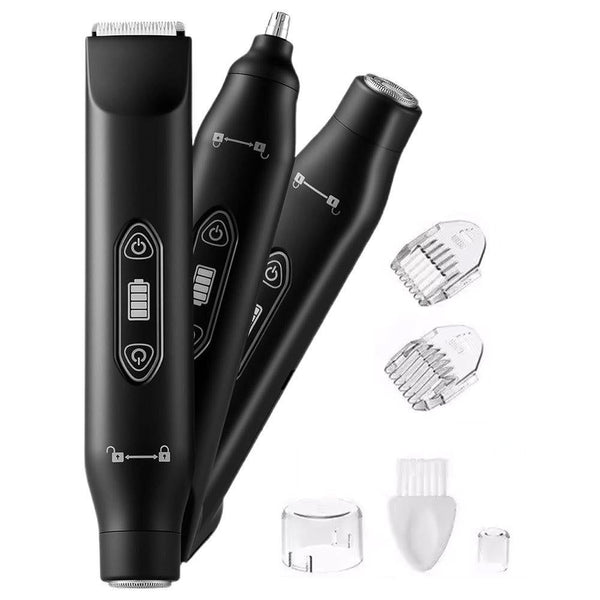 3-in-1 Electric Shaver & Nose Hair Trimmer