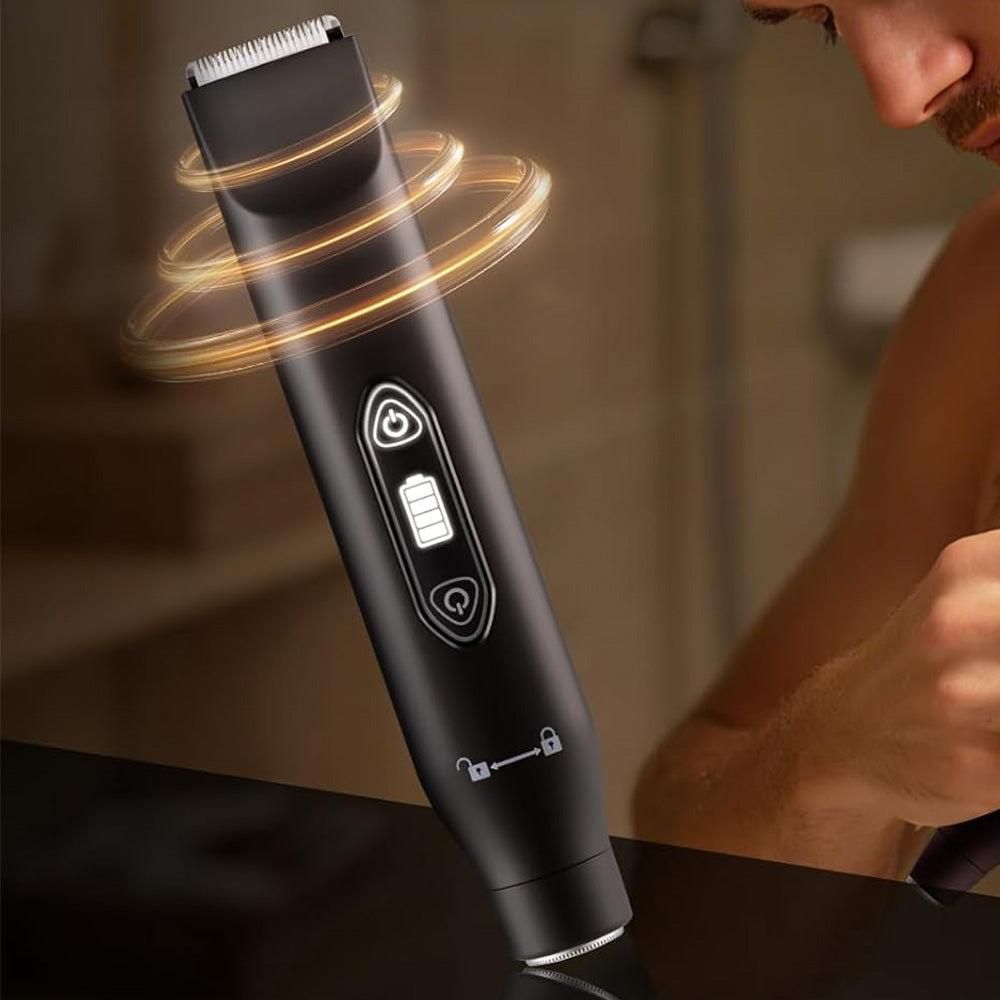 3-in-1 Electric Shaver & Nose Hair Trimmer for Face & Body Black