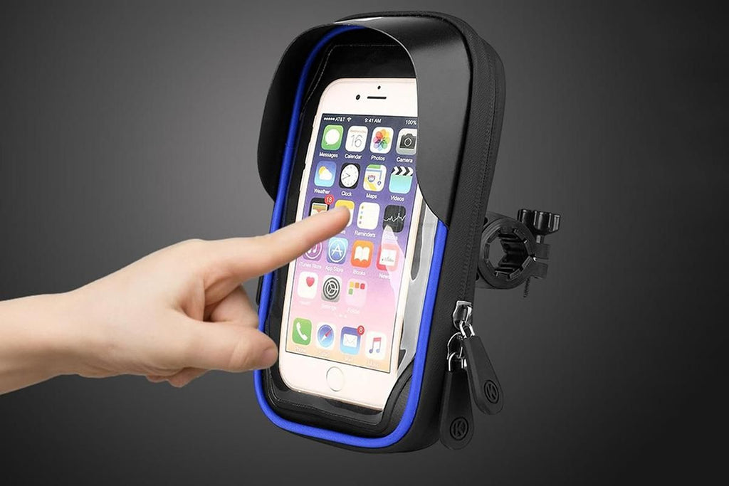 Bike Frame Bag Waterproof Bike Phone Mount Holder Bikes Accessories Gifts - Blue