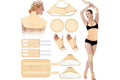 10PCS Castor Oil Pack Wraps Reusable Adjustable Elastic Straps for Neck Shoulder Chest Waist Knee Feet
