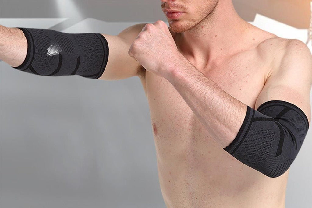2Pcs Elbow Brace for Tendonitis Elbow Compression Support Sleeve for Golfers Pain Relief for Workout Weightlifting -Black / M