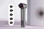 Blackhead Remover Pore Vacuum with Hot Compress 5 Probes for Women Men - Gray