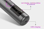 Blackhead Remover Pore Vacuum with Hot Compress 5 Probes for Women Men - Gray