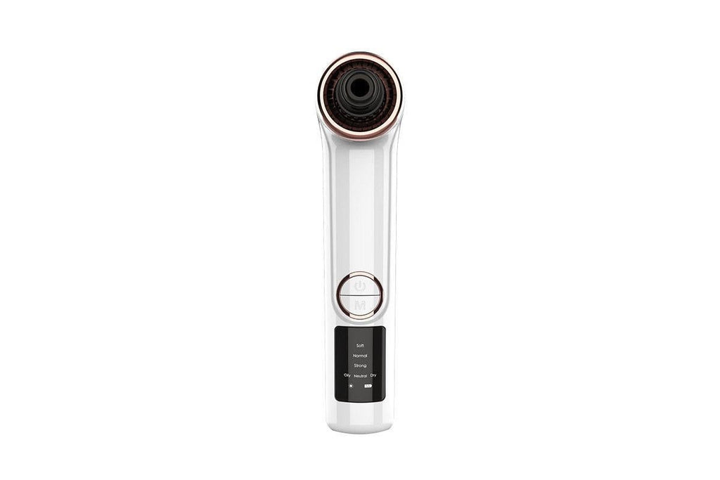 Blackhead Remover Pore Vacuum with Hot Compress 5 Probes for Women Men - White