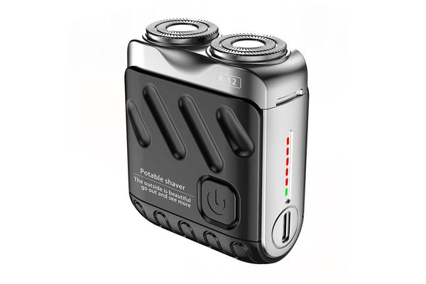 Mini Portable Electric Shaver for Men - Black