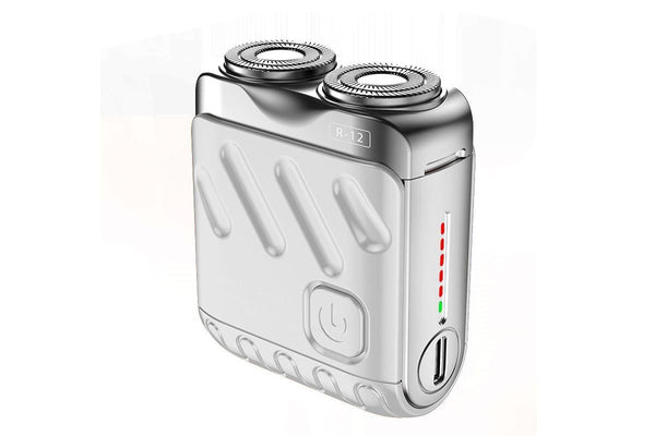 Mini Portable Electric Shaver for Men - White