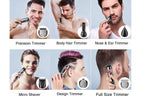 Beard Trimmer for Men Electric Razor & Shaver Cordless Hair Clippers Trimmers Set Grooming Kit Face Nose Hair Trimmer