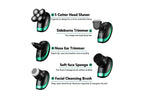 Detachable Head Shavers for Men 5 in 1 Electric Waterproof Digital Display Razor Wet/Dry Bald Head Shavers