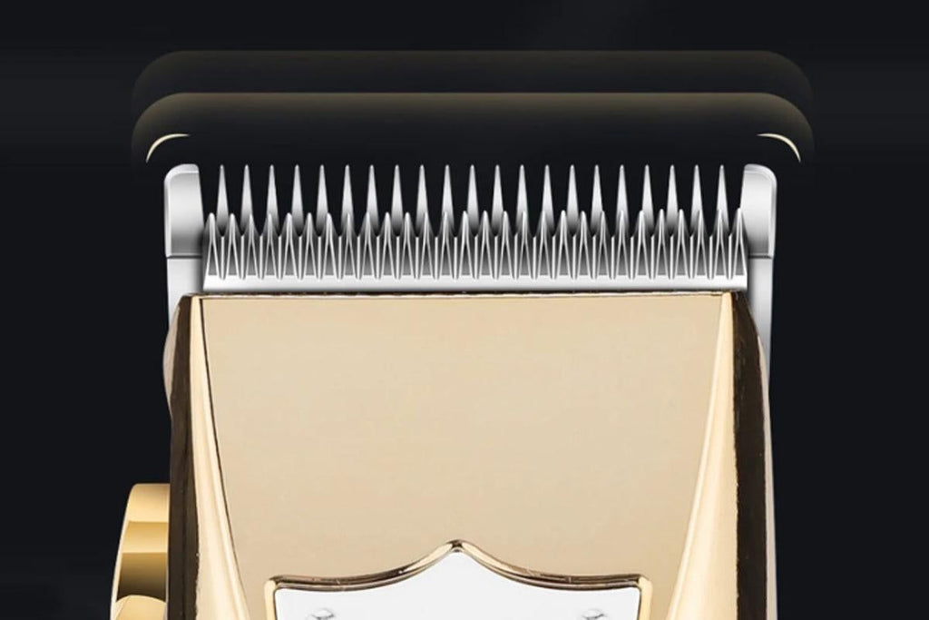 Cordless Hair Clippers for Men Trimmers Set and Barber Clippers for Haircut Beard Trimmer Kit with LCD Display Rechargeable -Gold