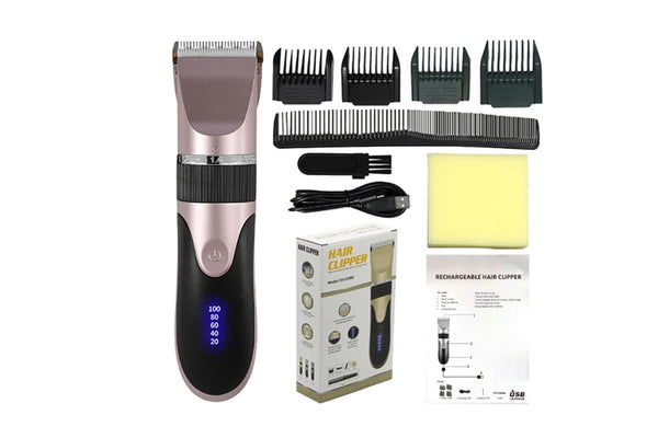 Hair Clippers for Men Professional Cordless Barber Clippers - Pink