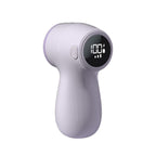 Rechargeable Electric Fur Remover Digital Display Fabric Shaver for Clothes Purple