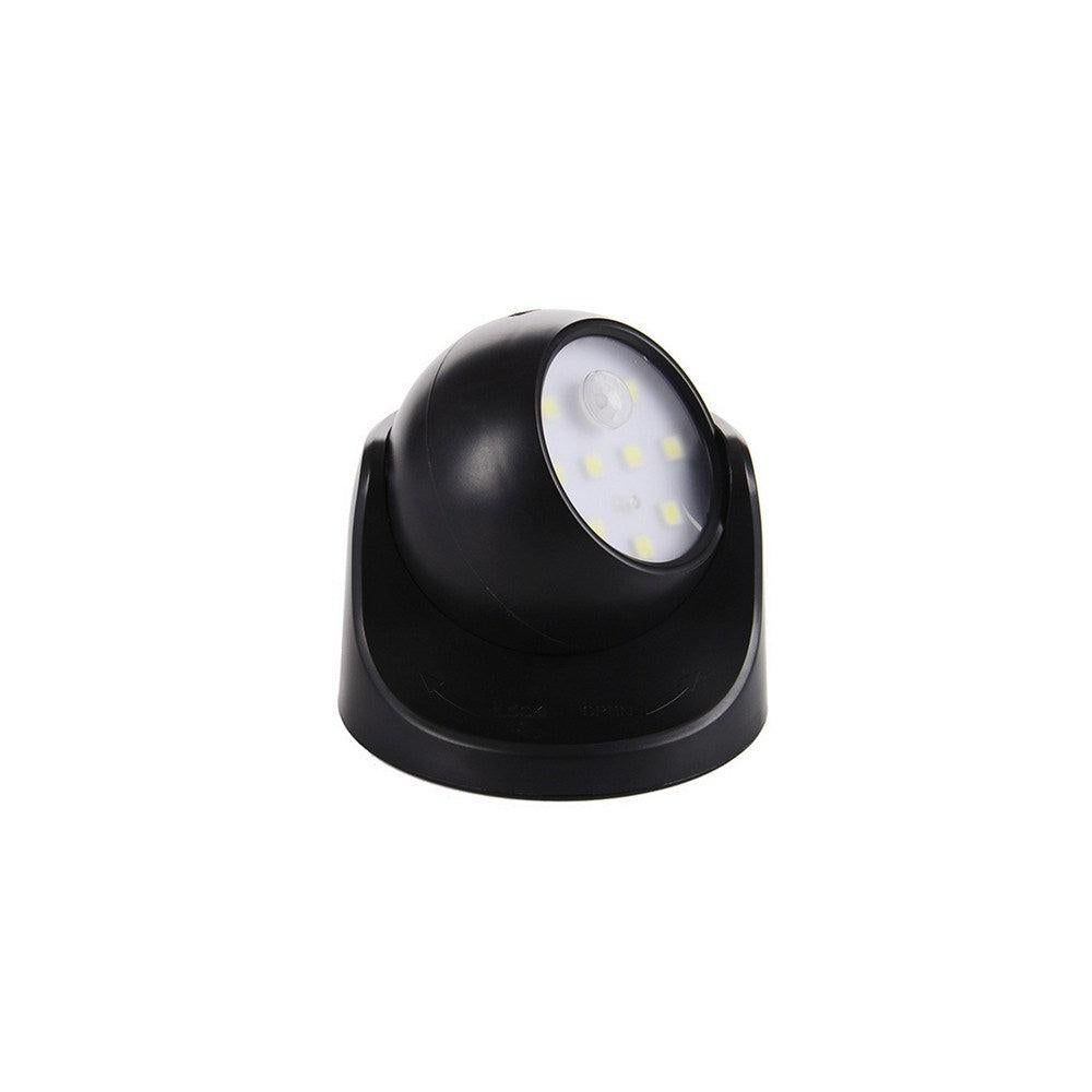Set of 2Pcs Rotatable Battery Operated Motion Sensor Light -White and Black