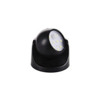 Set of 2Pcs Rotatable Battery Operated Motion Sensor Light -White and Black