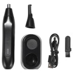 2-in-1 Electric Nose Hair Trimmer For Men Replaceable Eyebrow Body Hair Clipper