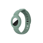 Silicone Airtag Wristband White