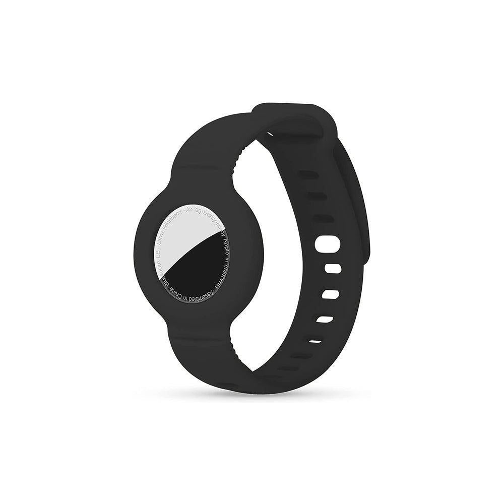 Silicone Airtag Wristband White
