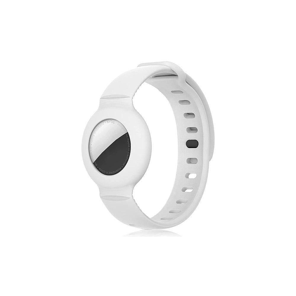 Silicone Airtag Wristband Green